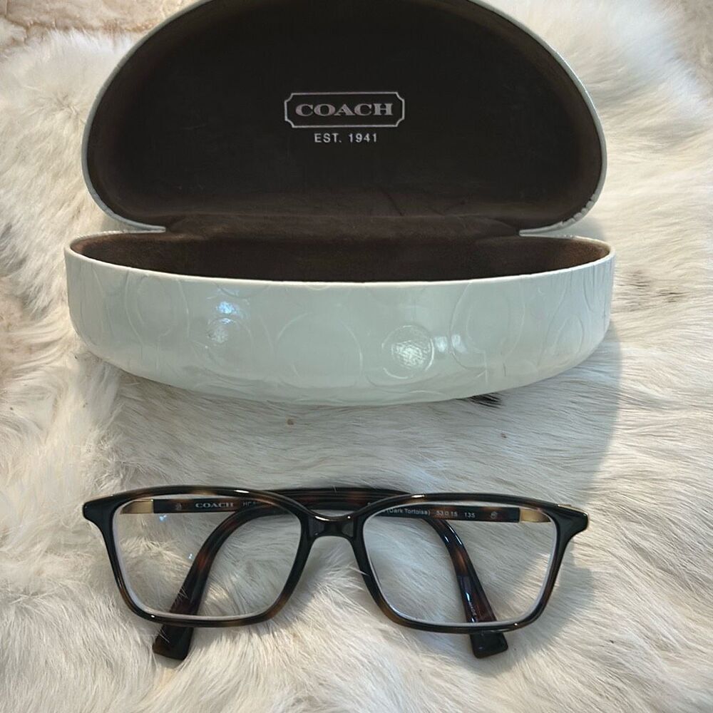 COACH Tortoise Shell Glasses W/ Case
